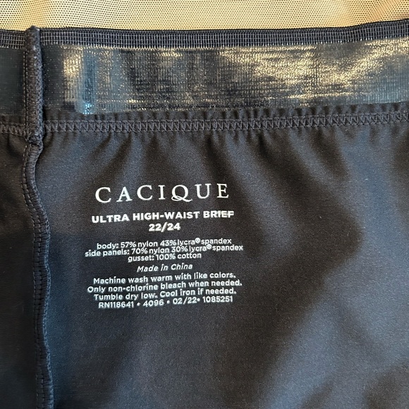 NEW LANE BRYANT CACIQUE CONTROL WEAR BLACK HIGH WAIST BRIEF SHAPER SZ 18/20 - Picture 7 of 7